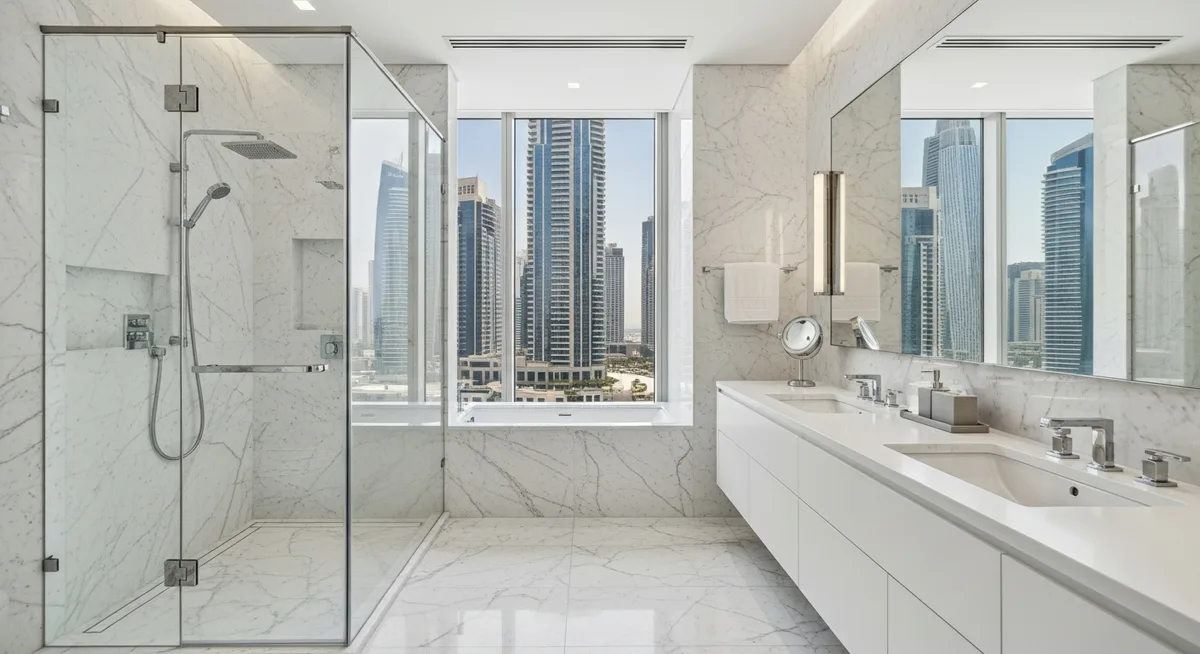 Bathroom marina — First Unicorn Interiors project, Dubai