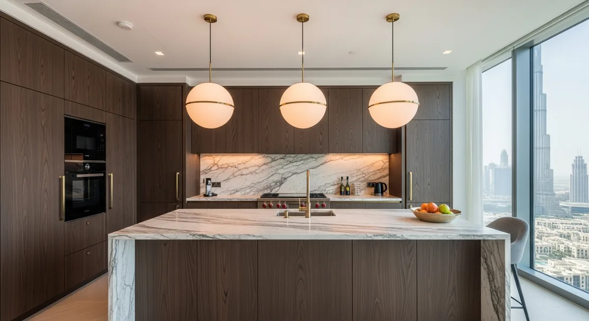 Kitchen downtown dubai — First Unicorn Interiors project, Dubai