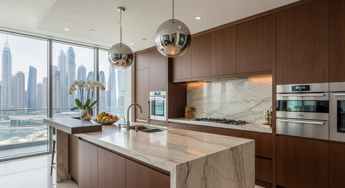 Kitchen marina — First Unicorn Interiors project, Dubai