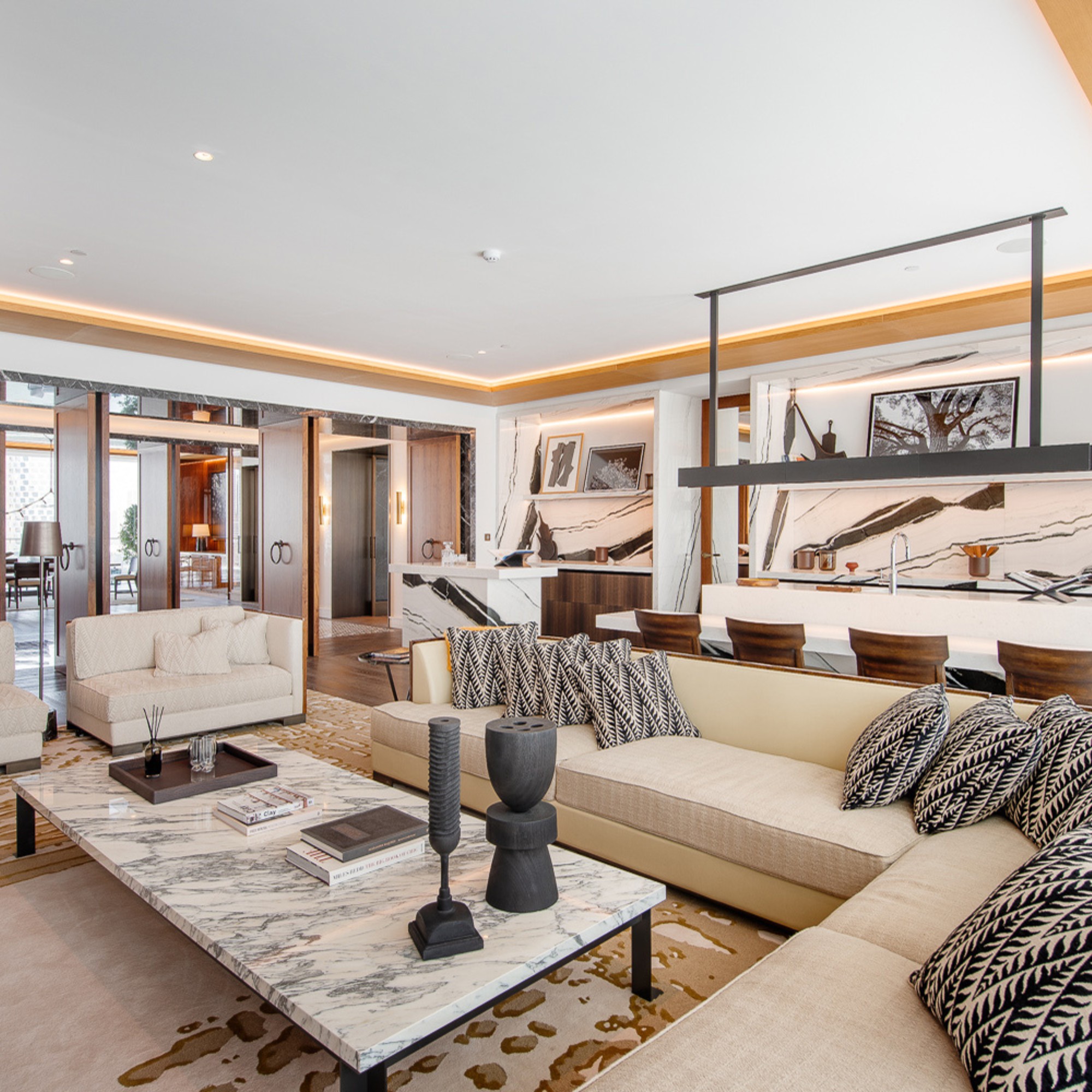 apartment renovation emirates hills detail — premium materials