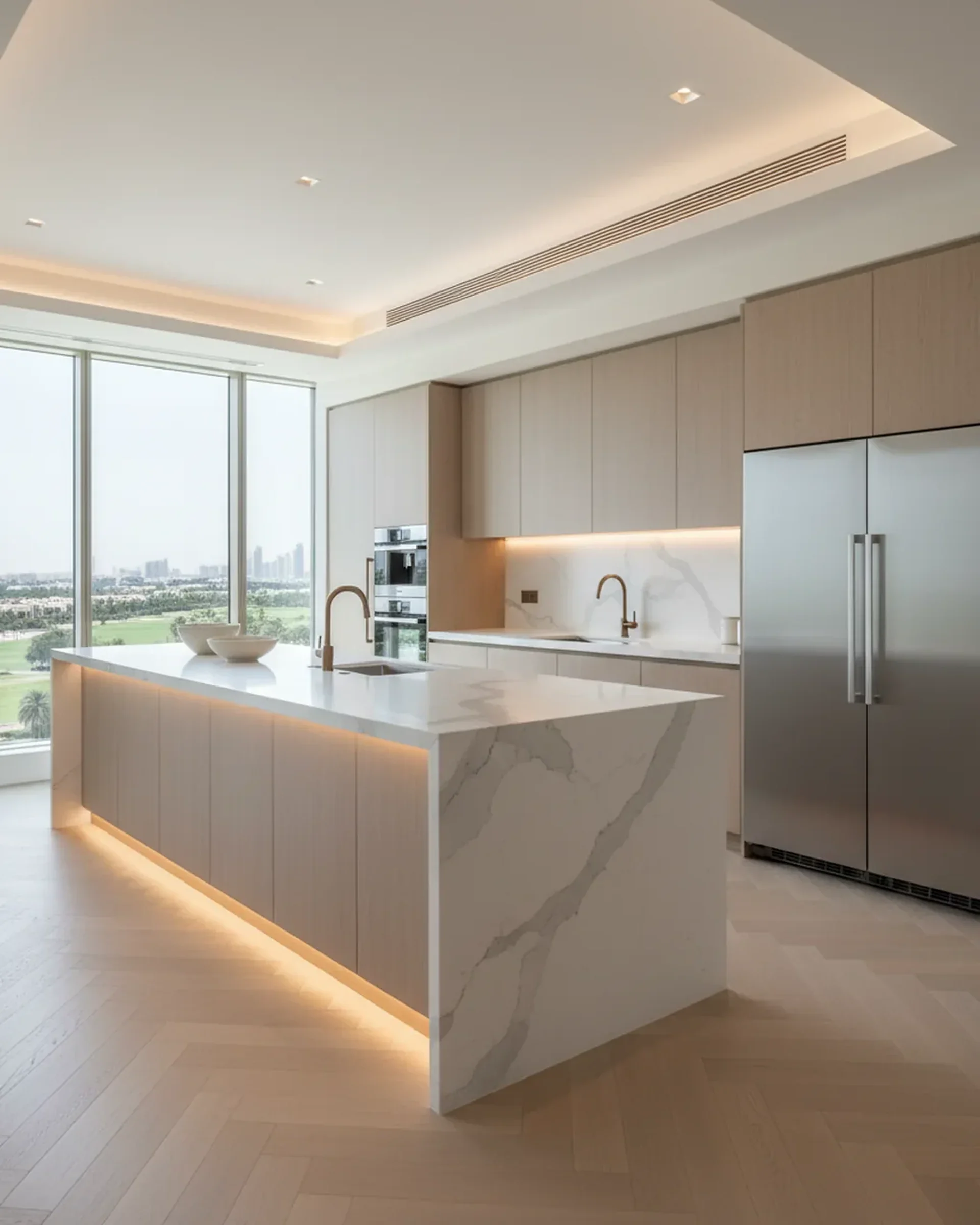 تجديد شقة في داماك هيلز — First Unicorn Interiors دبي