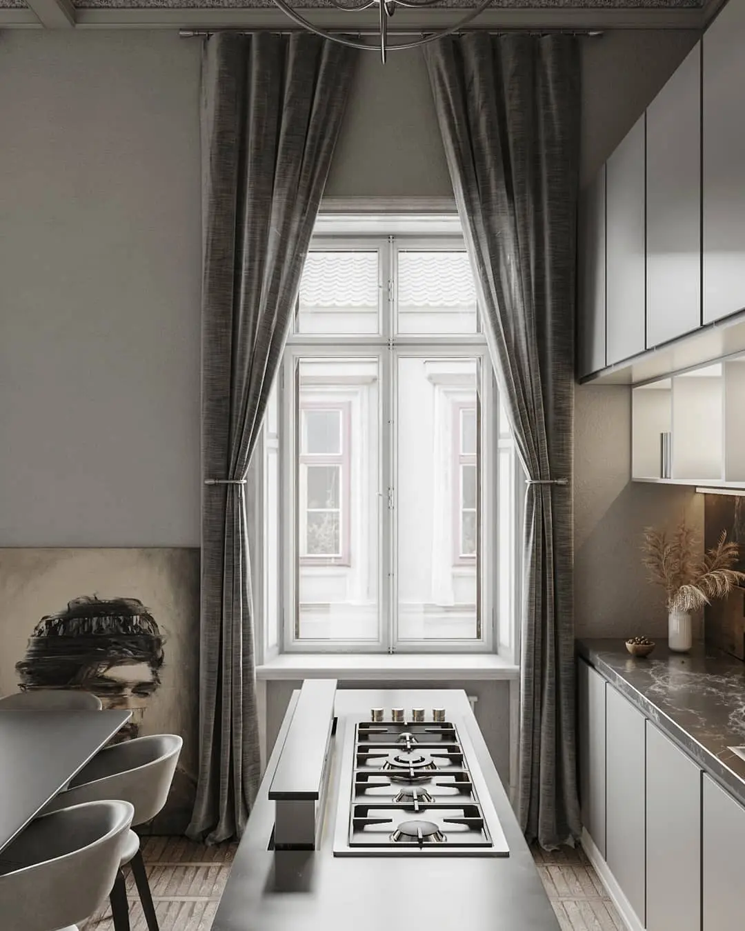 kitchen installation company detail — premium materials