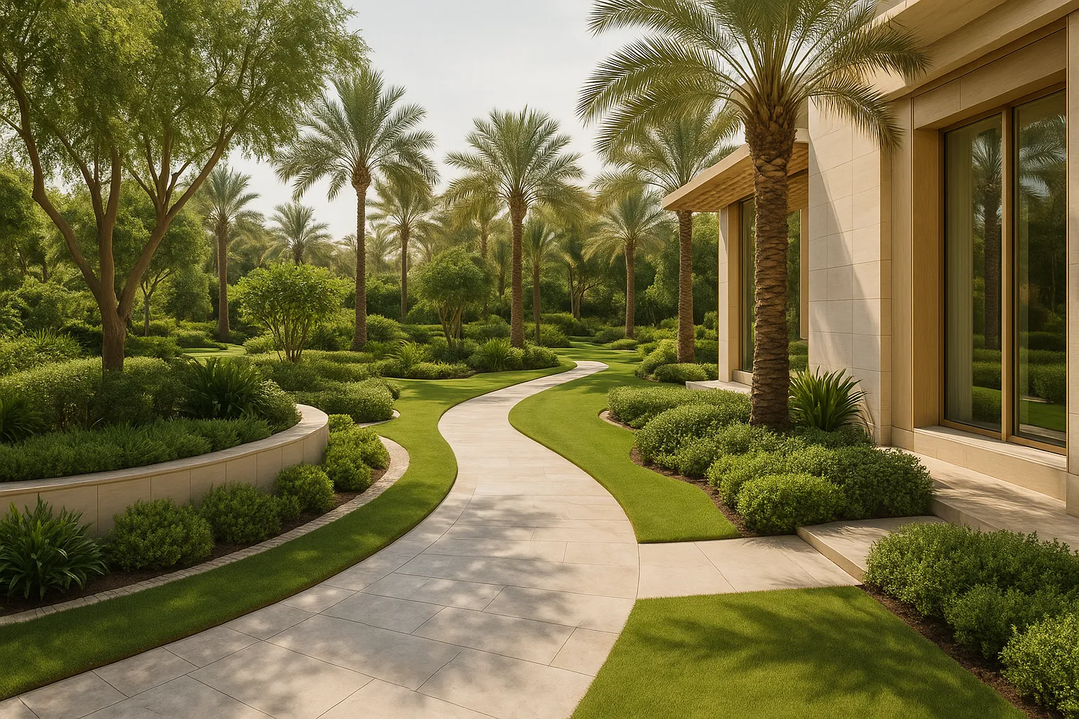 landscape contractor jumeirah bay — First Unicorn Interiors Dubai