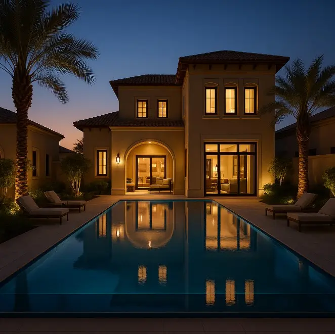 pool contractors dubai detail — premium materials