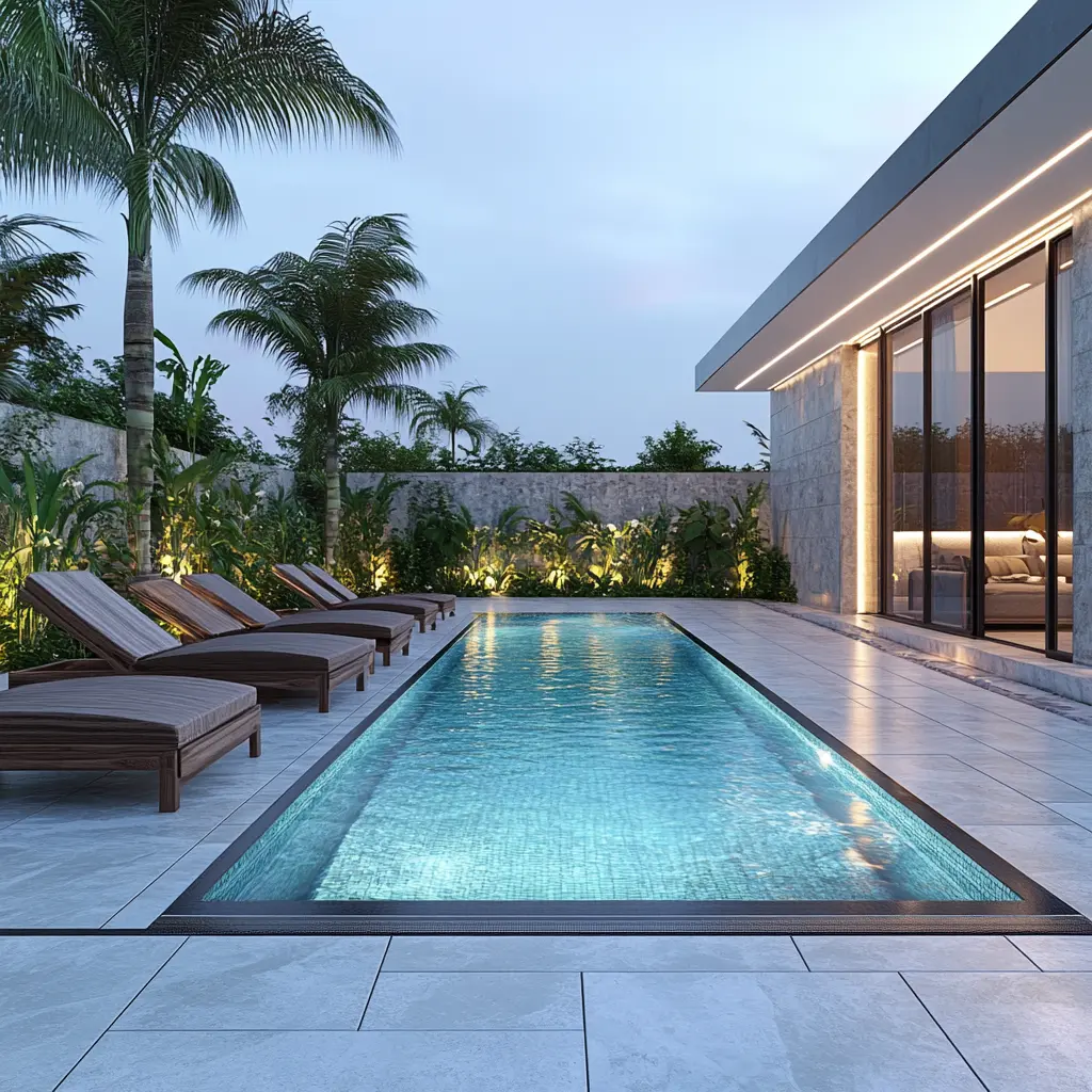 swimming pool construction company in dubai detail — premium materials