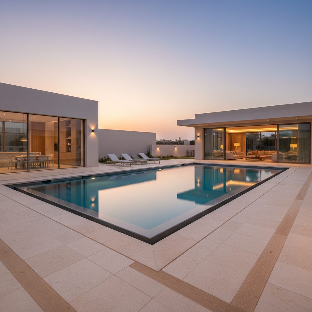 swimming pool contractor arabian ranches — First Unicorn Interiors Dubai