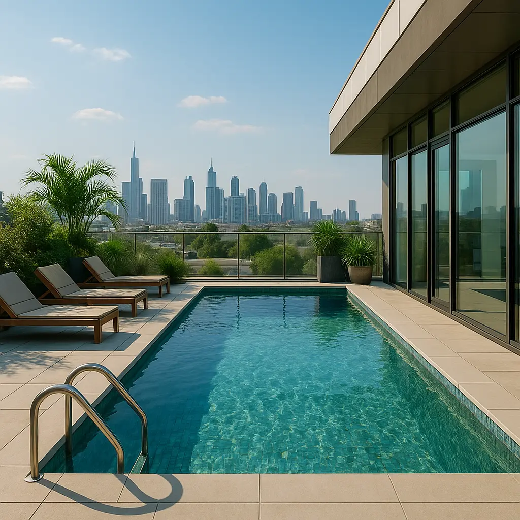 swimming pool contractor in dubai — First Unicorn Interiors Dubai