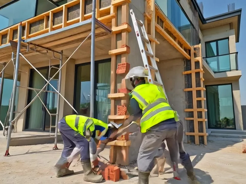 warehouse contractors in dubai detail — premium materials