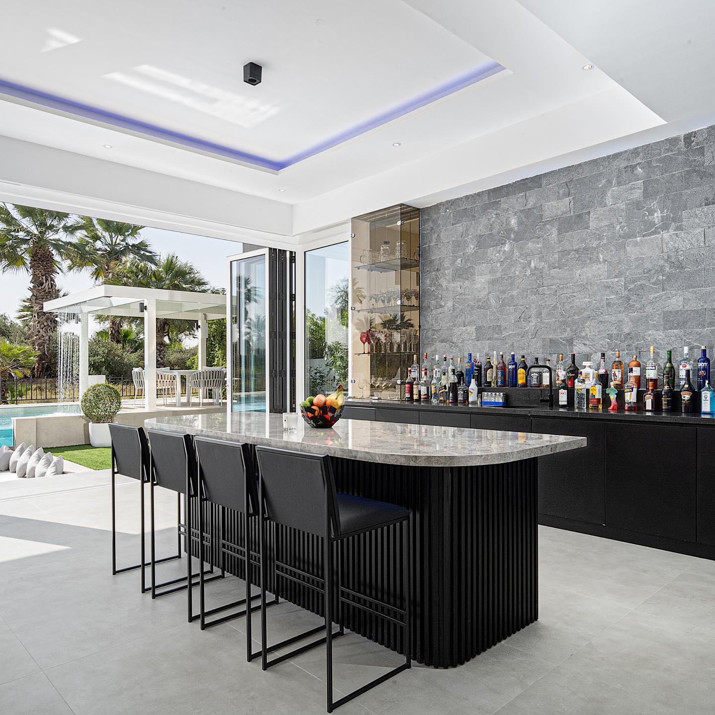 emirates hills villa refurbishment detail — premium materials