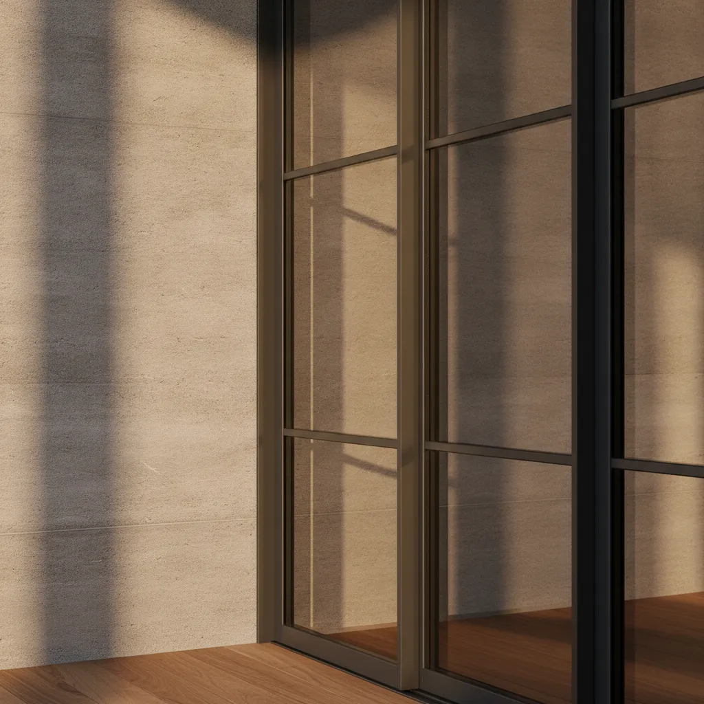 extension villa detail — premium materials
