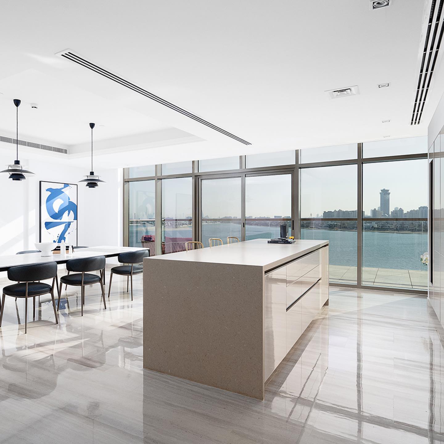 indoor air quality office design dubai detail — premium materials