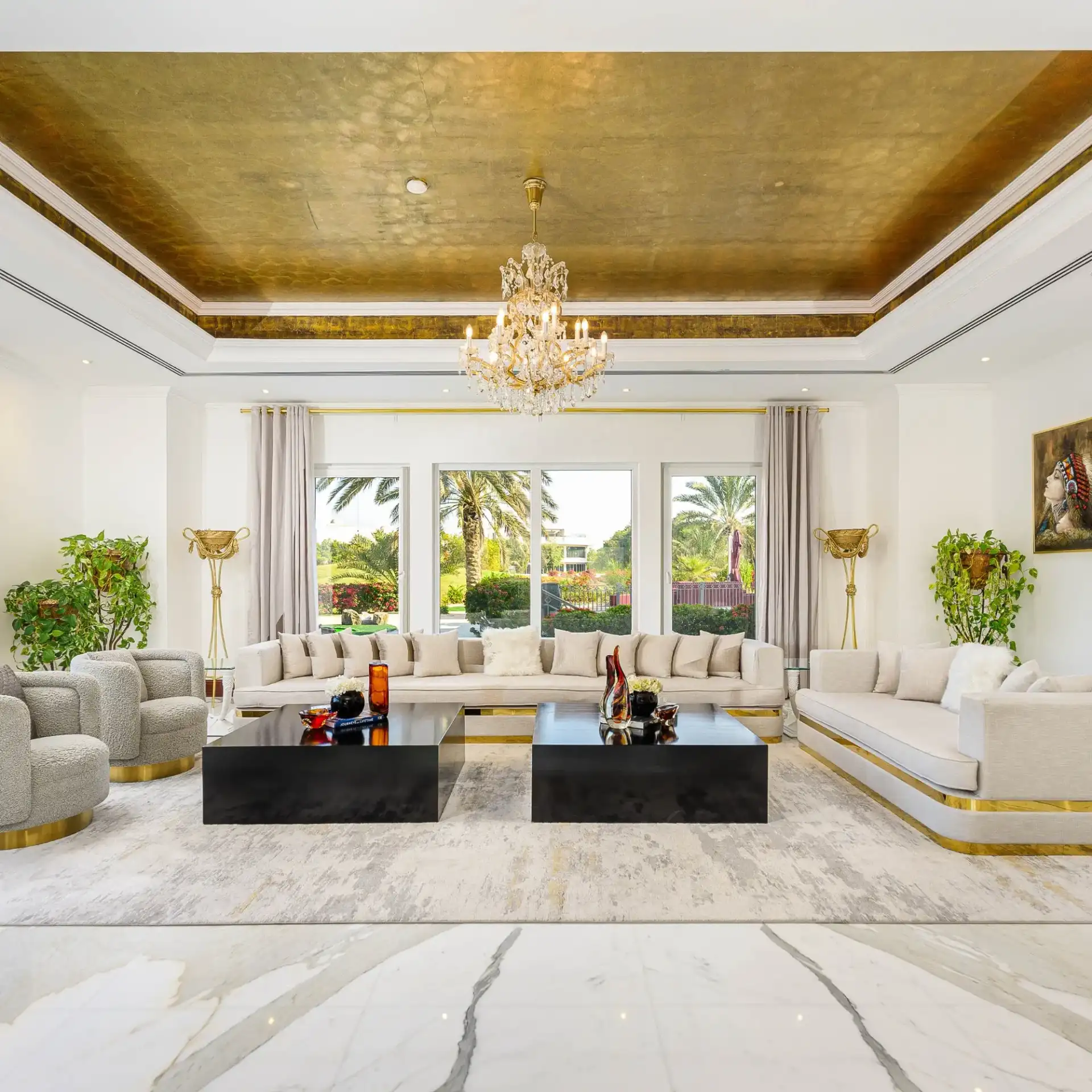 residential interior design detail — premium materials