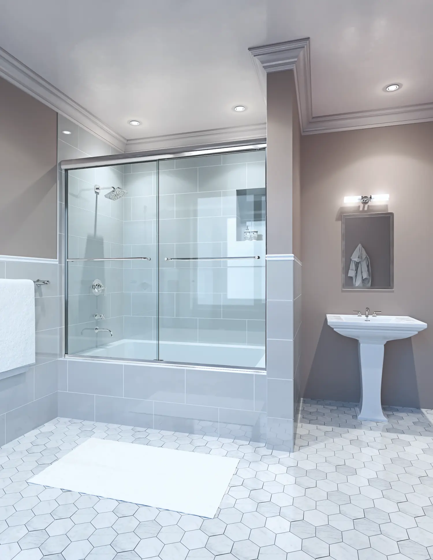 shower enclosures detail — premium materials