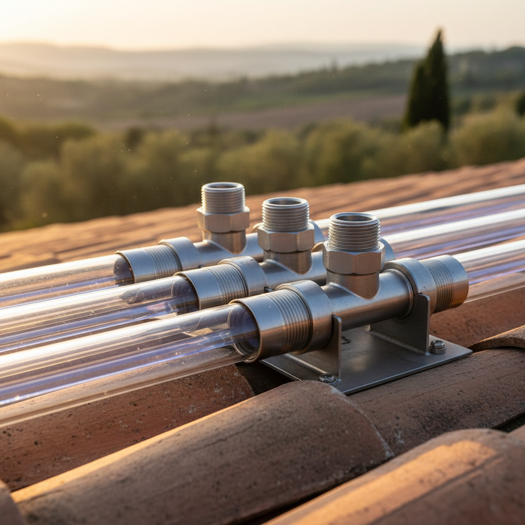 solar water heaters dubai detail — premium materials