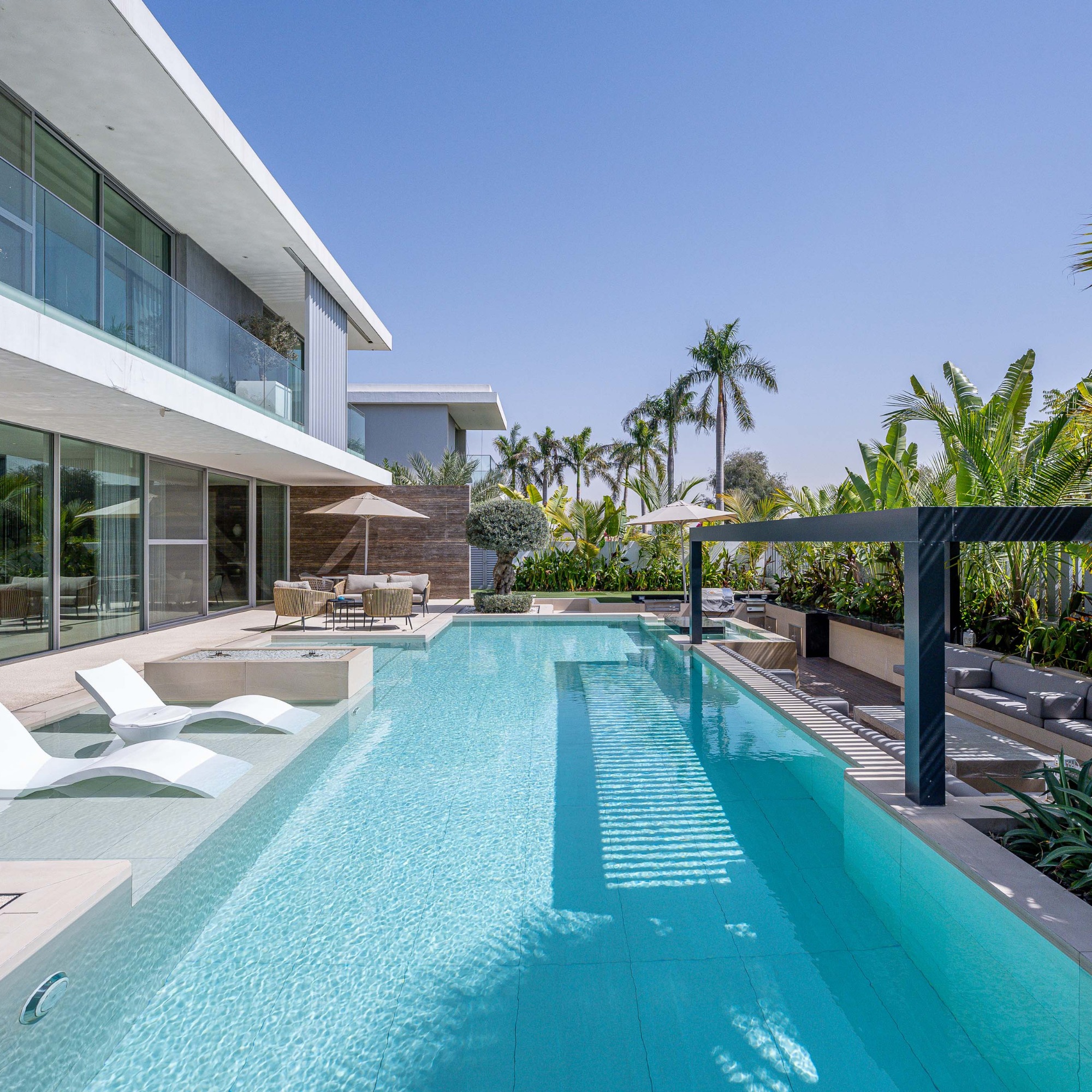 swimming pool design companies in dubai — First Unicorn Interiors Dubai