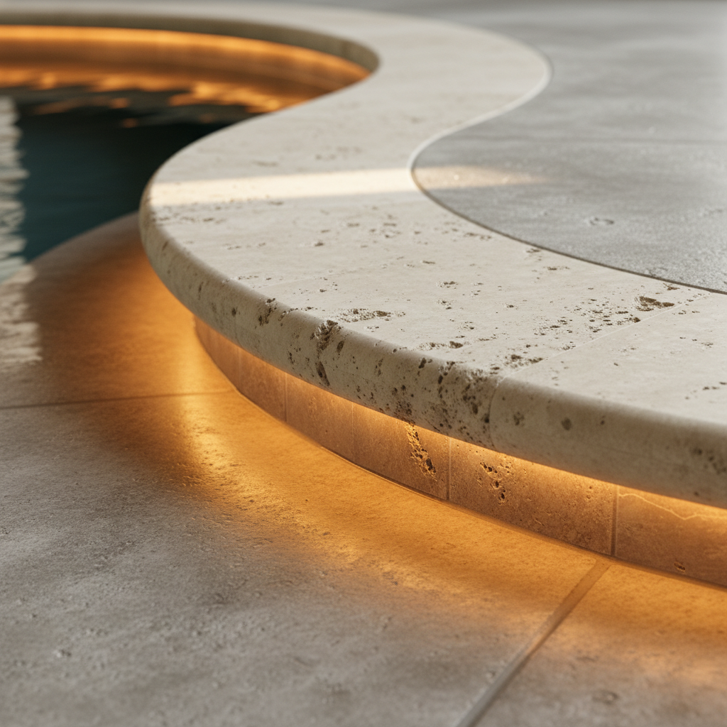 swimming pool and landscaping companies in dubai detail — premium materials