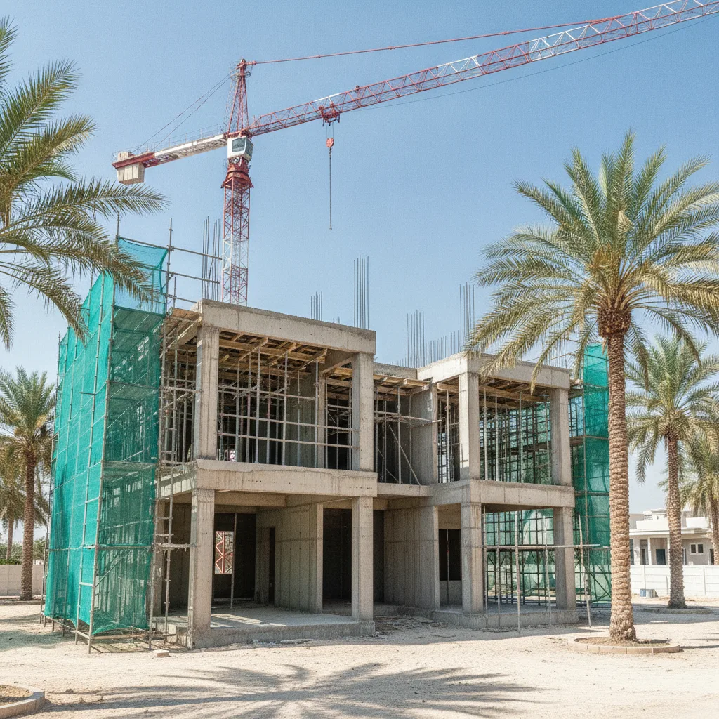 Plot Construction in Aljada — Lighting & detail — First Unicorn Interiors