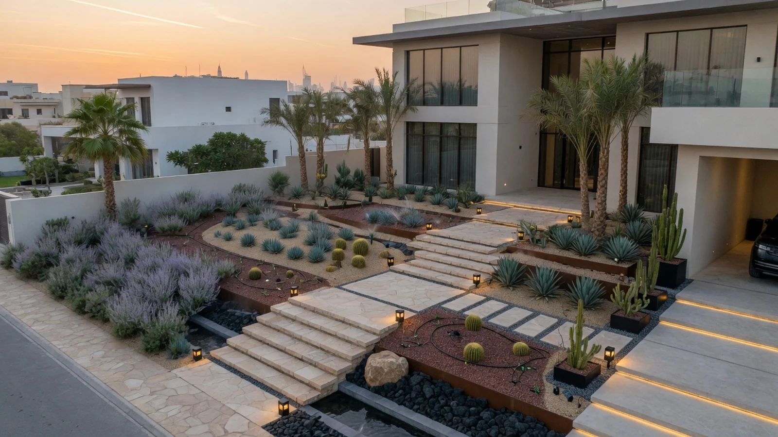 Photorealistic 3D villa architectural visualization, Dubai