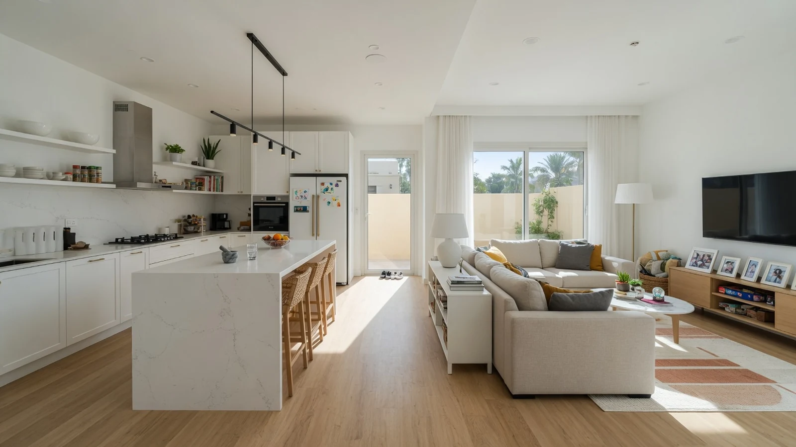 JVC townhouse lifestyle space renovated by First Unicorn Interiors