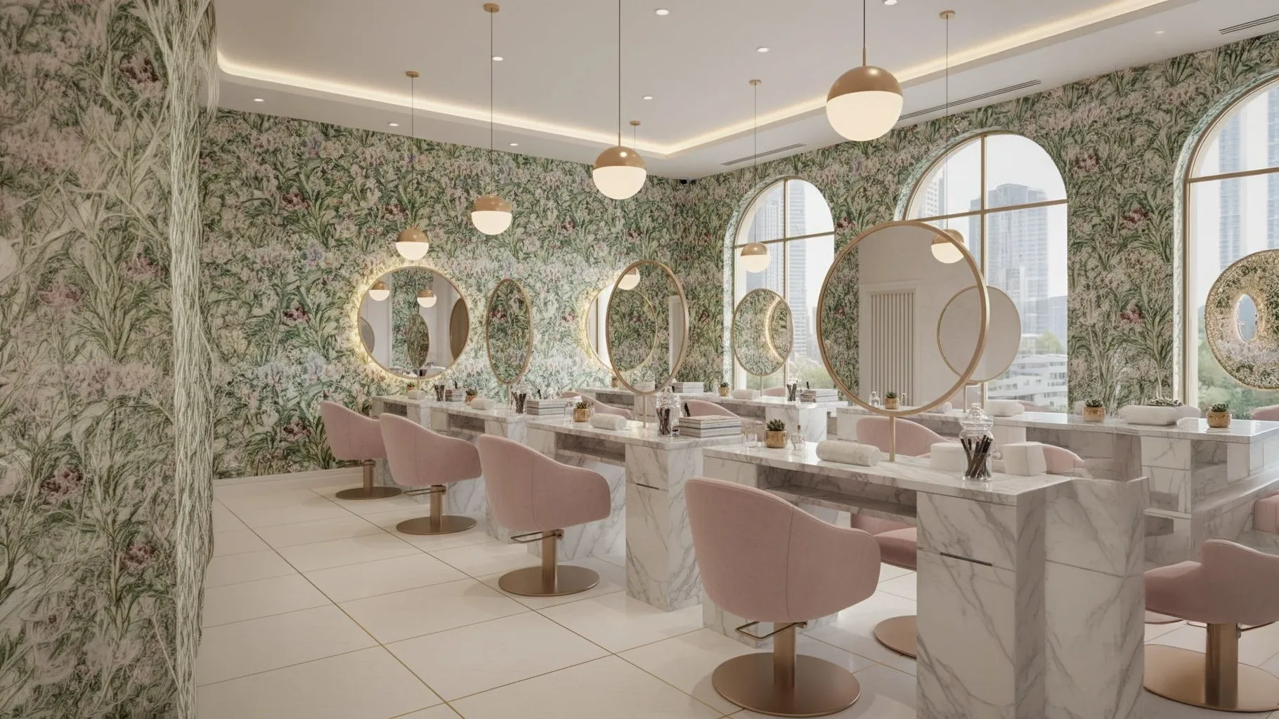 迪拜阿治曼自由区沙龙与水疗中心装修 — First Unicorn Interiors