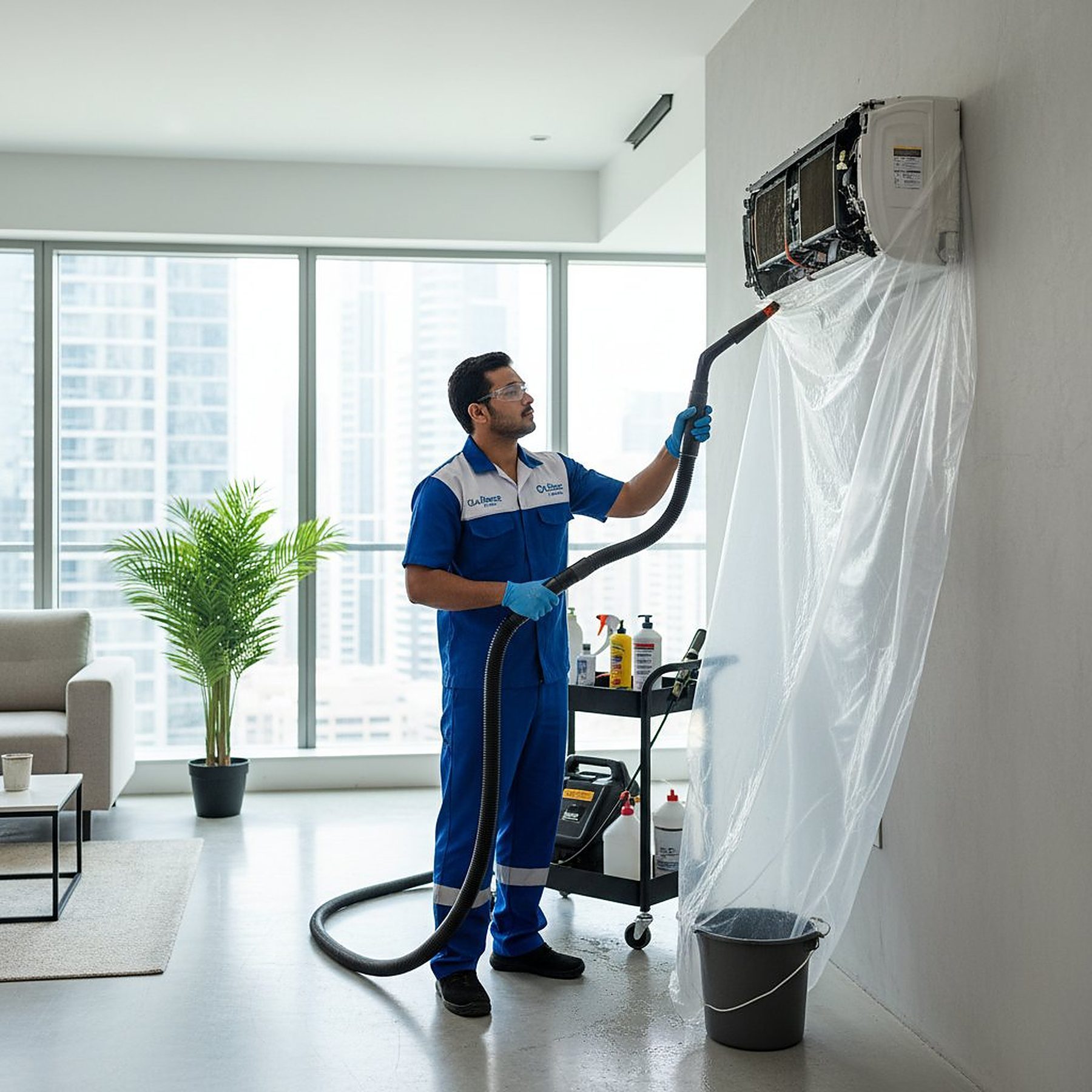 Hero ac maintenance — First Unicorn Interiors project, Dubai