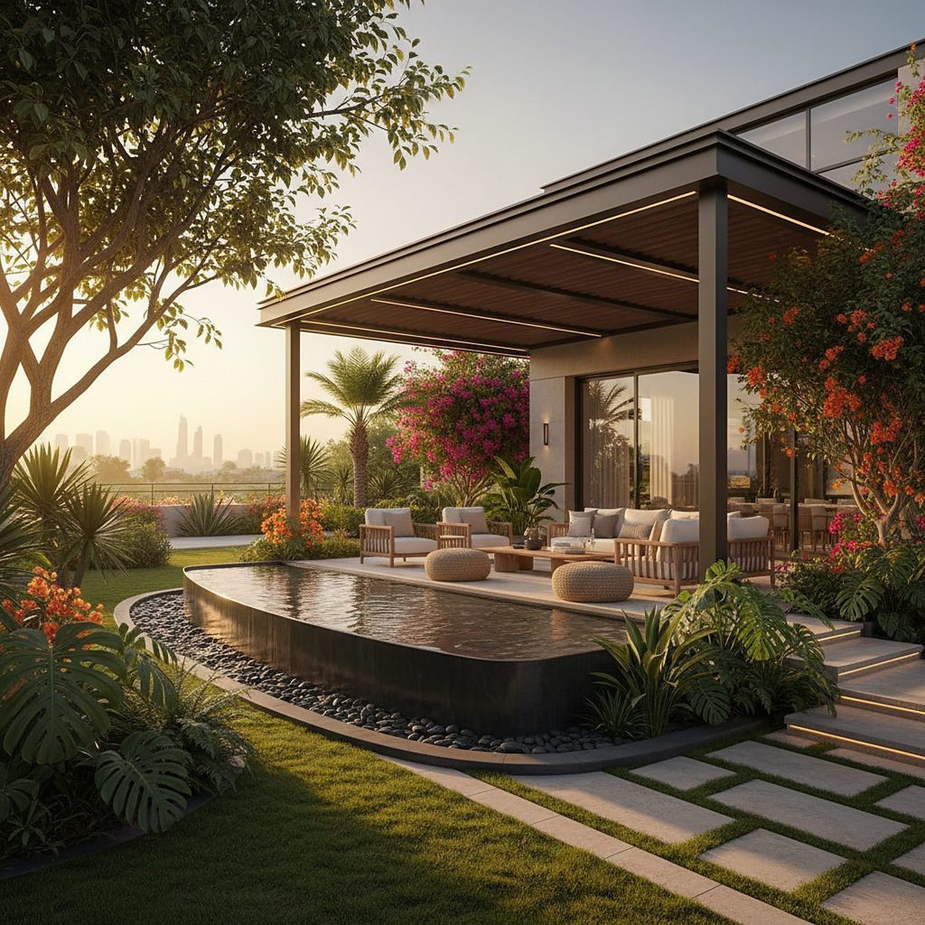 Hero landscaping — First Unicorn Interiors project, Dubai