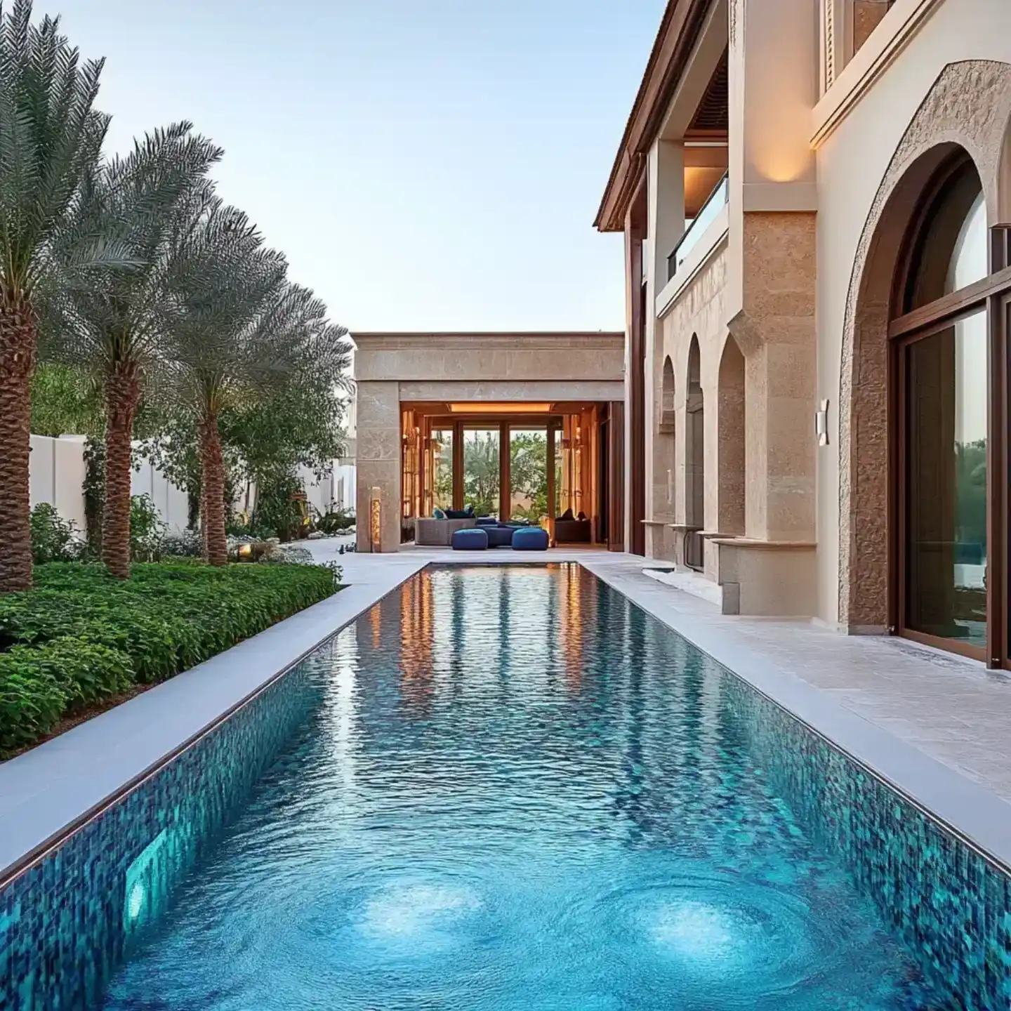 Pool renovation, Damac Hills