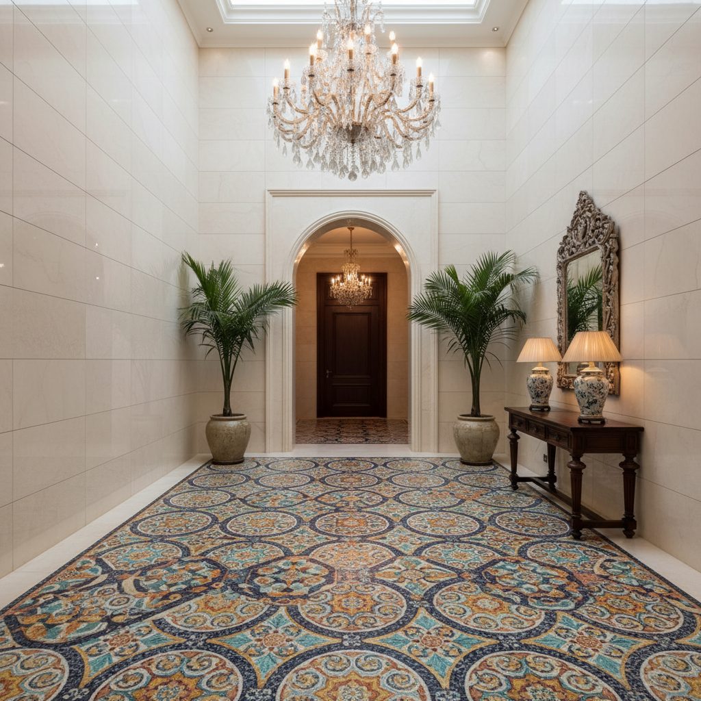 Floor mosaic — First Unicorn Interiors project, Dubai