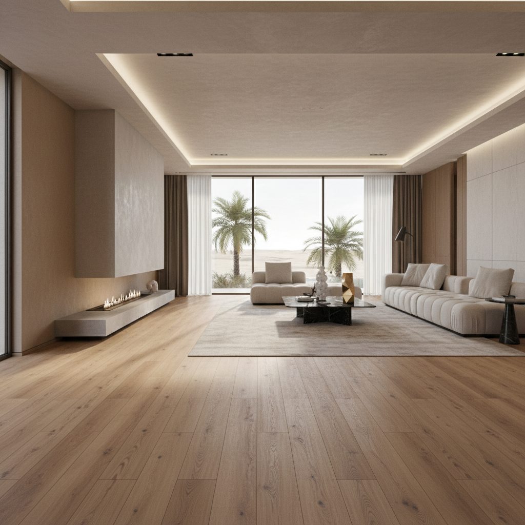 Luxury vinyl flooring Dubai modern home