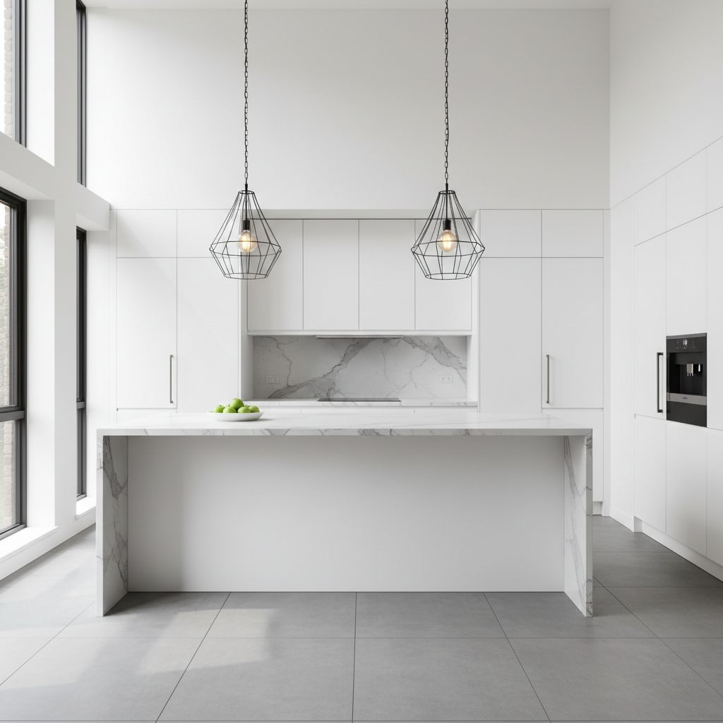 Modern minimalist Dubai kitchen