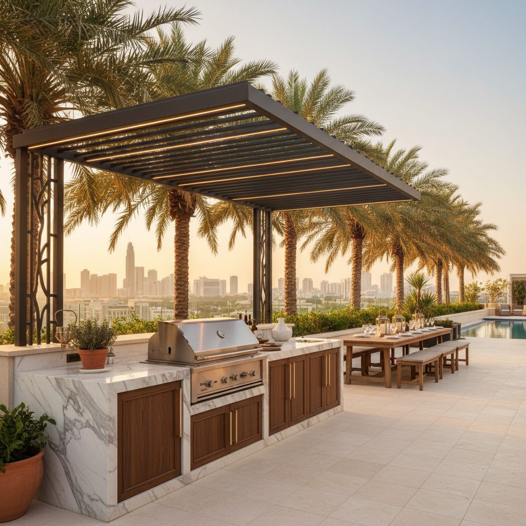 Outdoor luxury kitchen Dubai