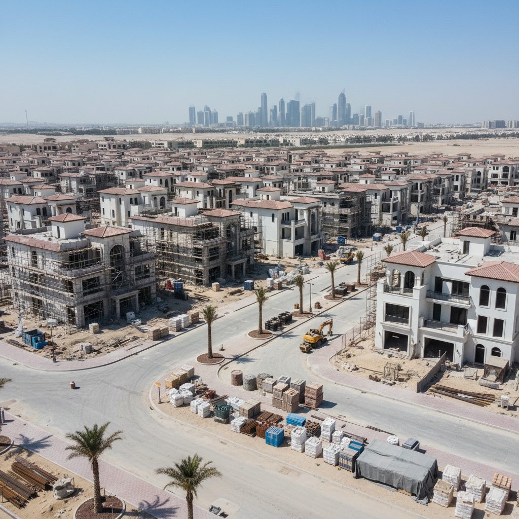 Villa compound construction Dubai