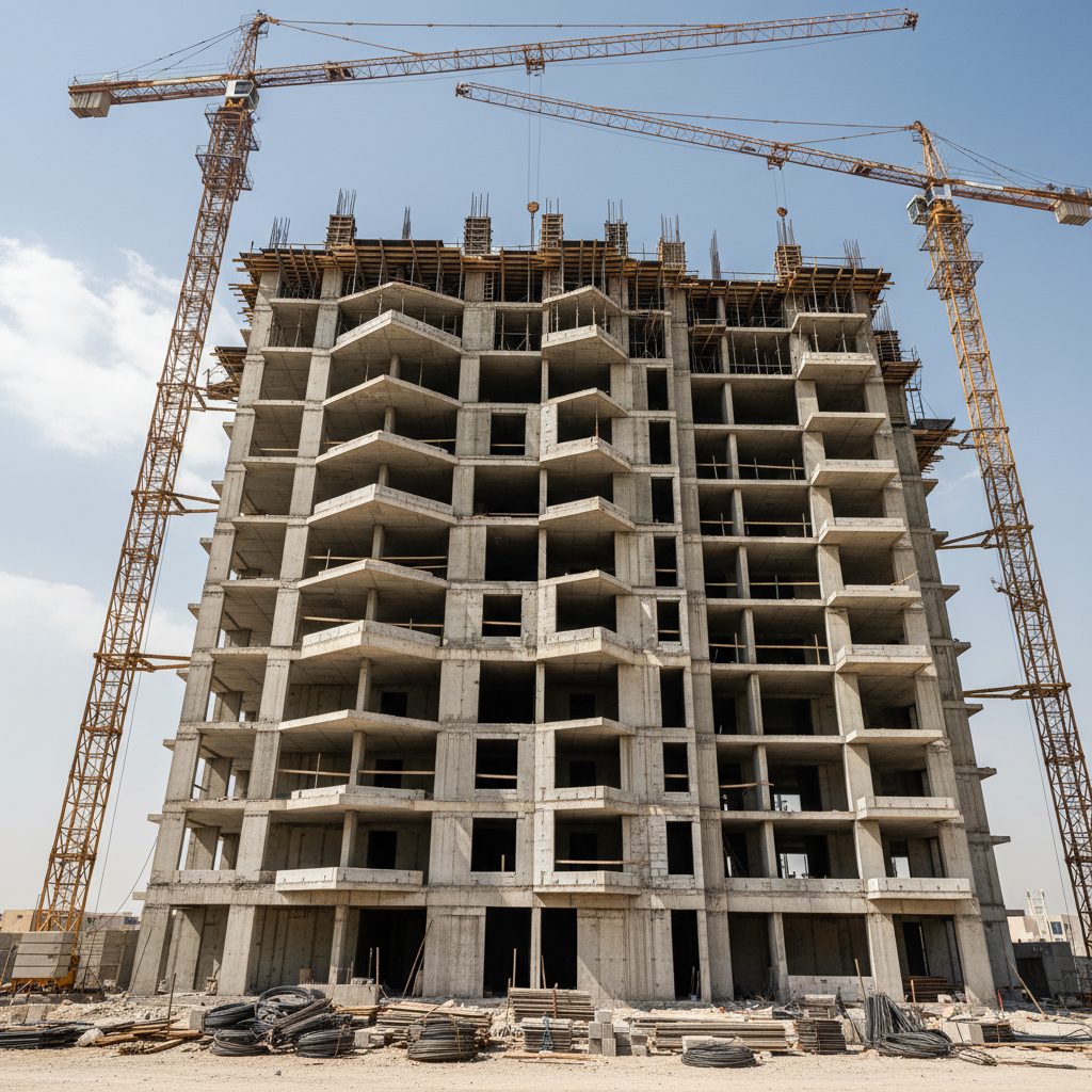 Mid rise structural frame Dubai