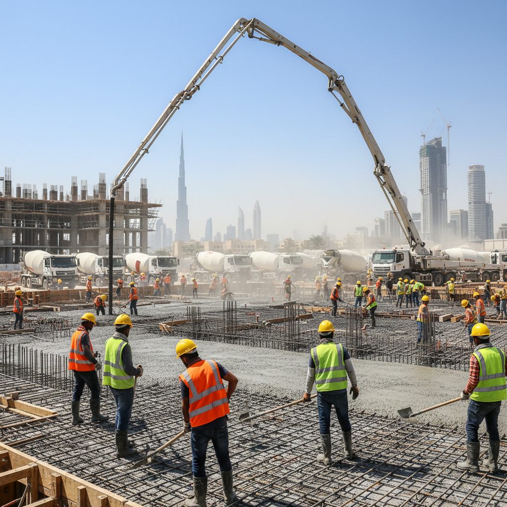 Construction site — First Unicorn Interiors project, Dubai