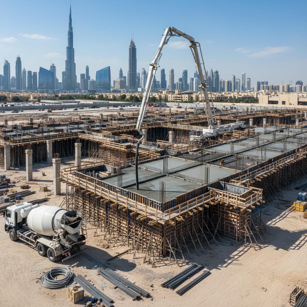 Concrete pouring Dubai