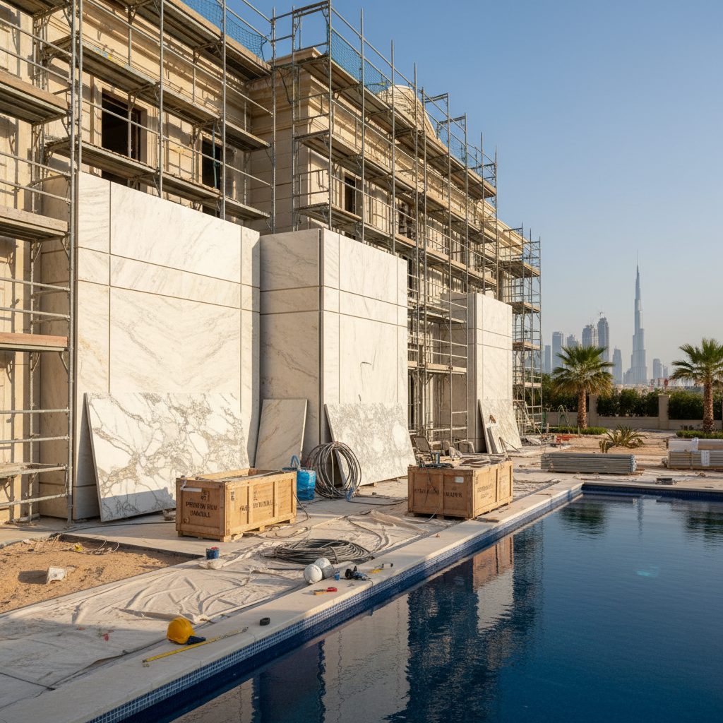 Dubai villa finishing stage