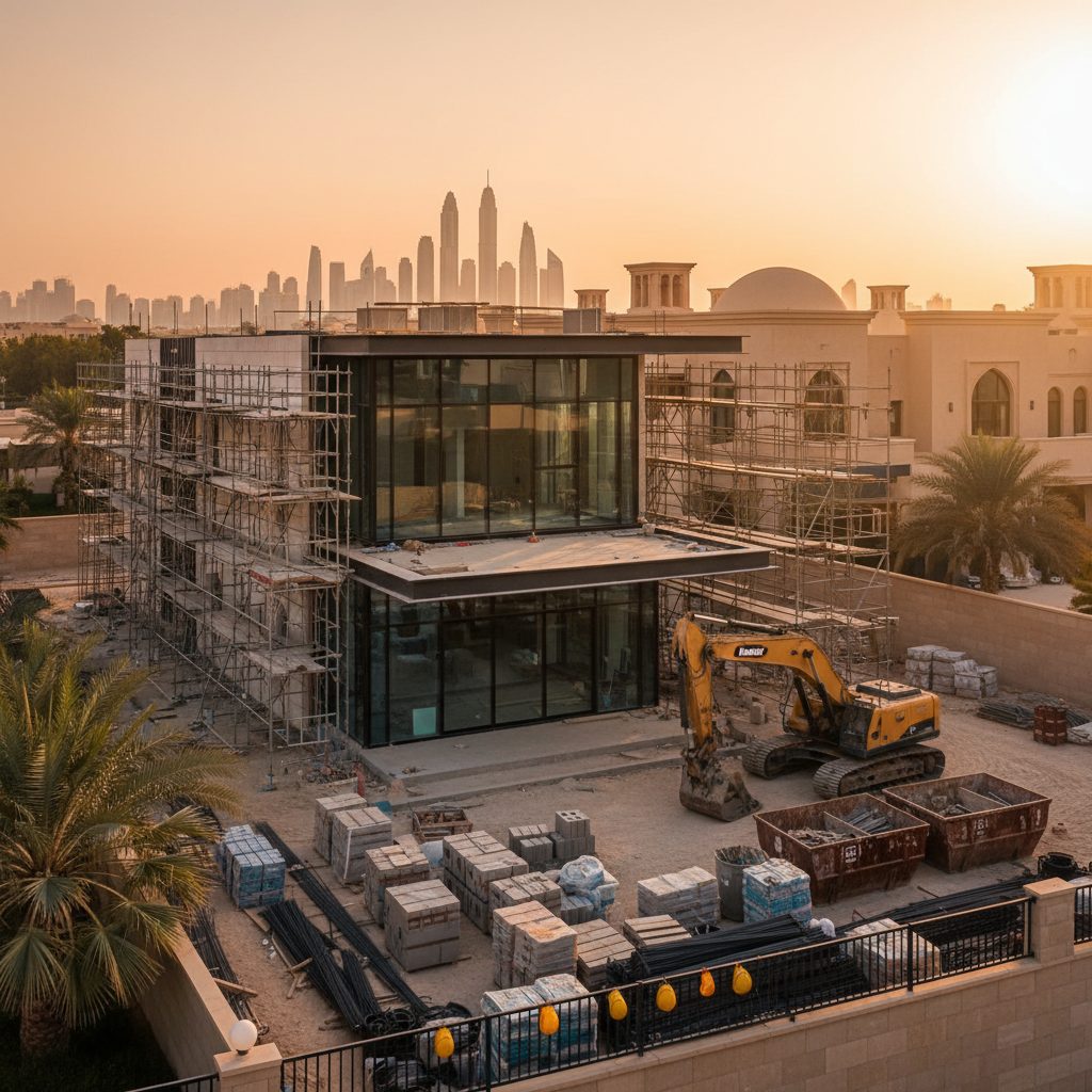 Dubai villa wing extension