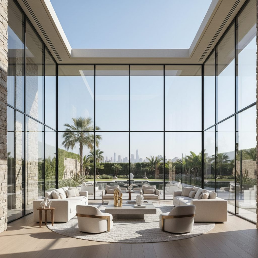 Dubai villa pool house extension