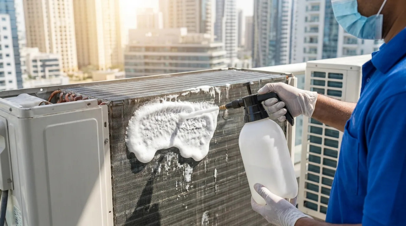 Проект по обслуживанию кондиционеров в Ajman Uptown, Дубай от First Unicorn Interiors