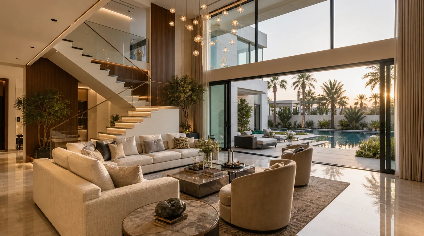 Dubai villa second floor extension