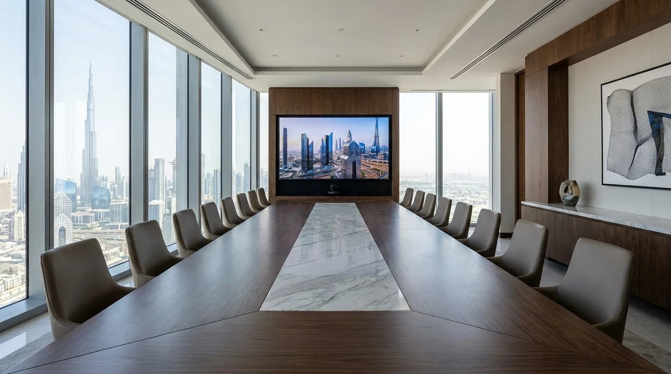 Office Fit-Out in Jumeirah Lake Towers — Cabinetry & joinery — First Unicorn Interiors