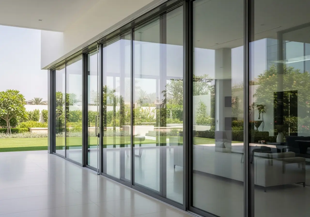 Glass partition installation service for commercial spaces in Dubai by First Unicorn Interiors