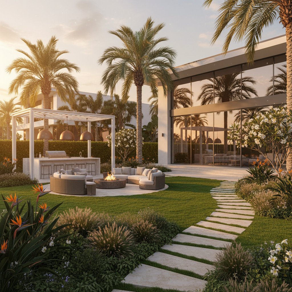 Service landscaping — First Unicorn Interiors project, Dubai